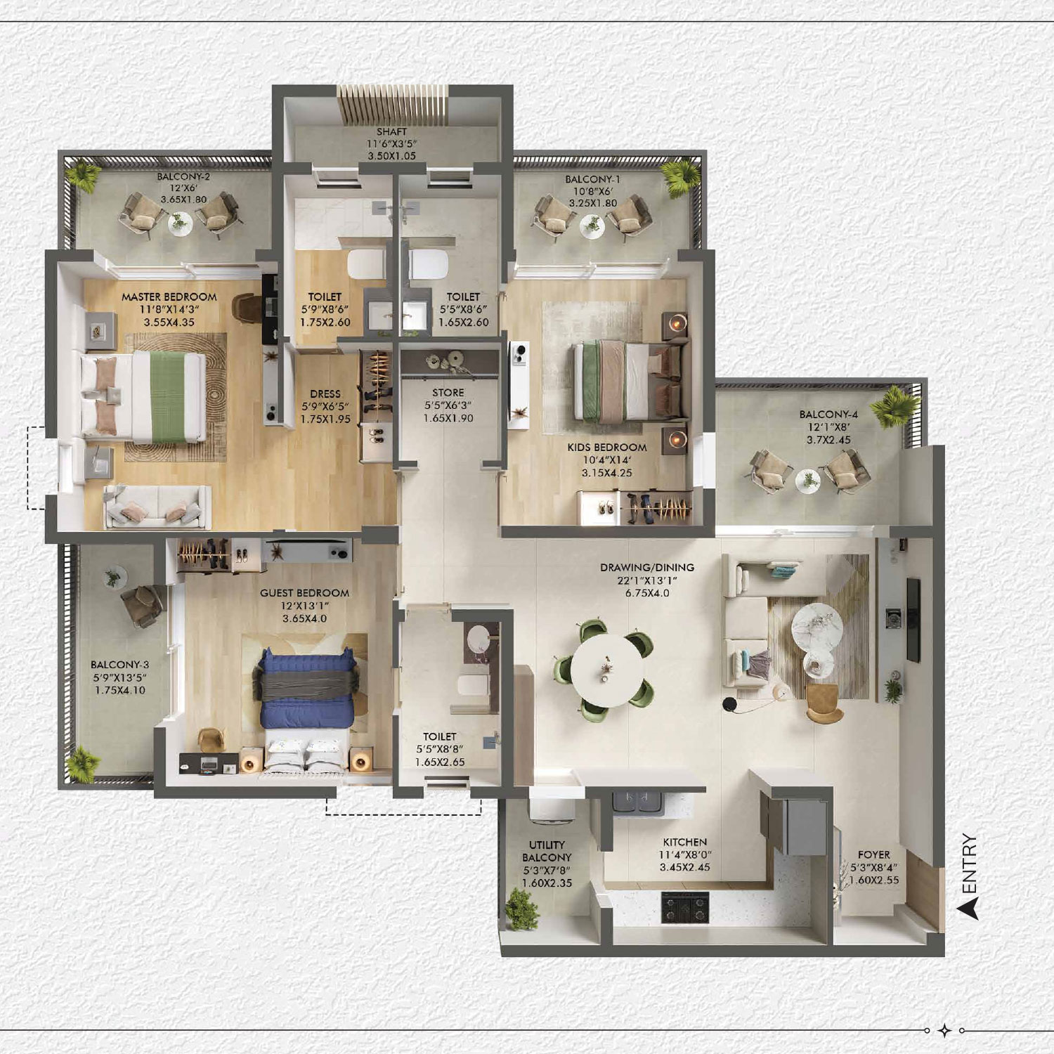 3BHK